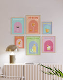 Cocktail gallery wall