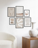 Cream gallery wall