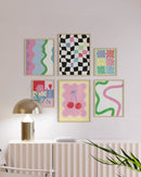 Danish pastel gallery wall