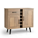 Modern Wine Bar Buffet Cabinet with 6-Bottle Wine Rack by LJGDeals