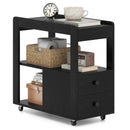 2-Drawer Sofa Side Table with Shelves for Living Room by DirectDeals