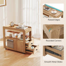 2-Drawer Sofa Side Table with Shelves for Living Room by DirectDeals
