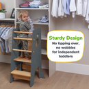Adjustable Toddler Kitchen Tower with Safety Bars by Ocodile.com