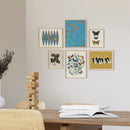Eclectic gallery wall
