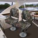 2-Piece Folding Boat Seat Set with Sponge Padding-Camouflage by LJGDeals