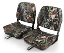 2-Piece Folding Boat Seat Set with Sponge Padding-Camouflage by LJGDeals