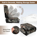 2-Piece Folding Boat Seat Set with Sponge Padding-Camouflage by LJGDeals