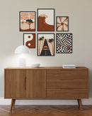 Terracotta gallery wall