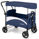 2-Seat Stroller Wagon with Adjustable Canopy and Handles by LJGDeals