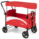 2-Seat Stroller Wagon with Adjustable Canopy and Handles by LJGDeals