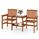 2-Seater Outdoor Patio Furniture Set with 1.57 Inch Umbrella Hole by LJGDeals