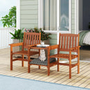 2-Seater Outdoor Patio Furniture Set with 1.57 Inch Umbrella Hole by LJGDeals