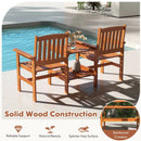 2-Seater Outdoor Patio Furniture Set with 1.57 Inch Umbrella Hole by LJGDeals