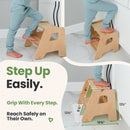 2-Step Wooden Stool for Kids