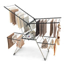 2-Tier Clothes Drying Rack with 33 Drying Rails and Height Adjustable Gullwings by LJGDeals