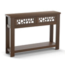 2-Tier Console Table with Drawers and Open Storage Shelf by DirectDeals