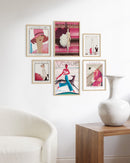 Vintage vogue gallery wall
