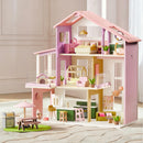 Tiny Land® Sweetwood Edge Dollhouse - Green & Pink
