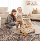 Tiny Land® Versatile Natural Wooden Baby Walker by Tiny Land INC