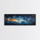 Framed Canvas Print Of The Universe, Space Exploration, Galaxy Print, Astronomical Gift, Room Decor, FREE SHIPPING