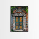 Change223 Colorful Indian Architecture Canvas Print, Traditional Art if India, Photography Print, Indian Wall Art, Living Room Decor