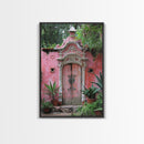 Change675 Architecture Print, 19th Century Architecture Photography, Mexico City Wall Art, Wood Framed Canvas Print