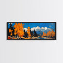 Fall In The Mountains - Vintage Landscape Painting Print - Fall Wall Art - Autumn Centerpiece - Beautiful Fall Wall Art - Canvas Art Print