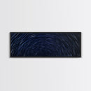 Spiral Of Stars Framed Canvas Print, Timelapse Photography Style Print, Oversized Living Room Decor