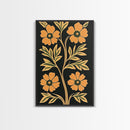 Framed Canvas Print Wall Art Boho Floral Print, Botanical Wall Art, Flower Market Poster, Minimalist Home Decor, Modern Farmhouse Art