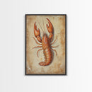 Kitsch Kitchen Home Decor, Crayfish Painting Print, Crawdaddy Wall Art, Louisiana Home Decor, Cajun Decor, Kitchen Wall Art