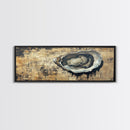 Extra Wide Panoramic Print of an Oyster, Wabi Sabi Minimalist Wall Art, Kitchen Home Decor, Kitchen Art, Wall Art for Dining Room