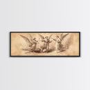 Guardian Angel Painting Print, Angelic Wall Art, Angel Painting, Guardian Angels Print, Original Panoramic Angel Painting, Angel Sketch