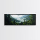 Emerald Green Mountain Landscape Wall Art Canvas Blue Ridge Mountains Print Extra Large Wall Art For Living Room Above Sofa