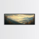 Large Abstract Mountains Painting on Canvas Print, Mountain Painting Modern Living Room Wall Art Gift for Her Custom Oil Painting Print