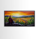 Mexicano Style Wall Art - Oil Painting Of A Farmer - Chicano Decor - Chicano Wall Art - Arte Mexicano - Cultura Mexicana Art
