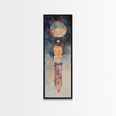 Sacred Geometry Art, Mystic Canvas Print, Sacred Geometry Art, Vertical Wall Art For Bedroom And Living Room Decor
