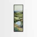 Irish Landscape Art Framed Canvas Print Green Wall Art Vertical Wall Art Above Couch Wall Art Rustic Landscape Art Gift Living