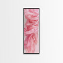 Flowing Pink Fabric Framed Canvas Print Pink Abstract Art Feminine Minimalist Decor Light Pink Wall Art Bedroom Living Room Aesthetic