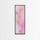 Pink Lace Canvas Print Light Pink Abstract Art Feminine Minimalist Bedroom Decor Vertical Wall Art Wabi Sabi Art Rustic Home Gift Idea
