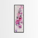 Perfume Bottles Canvas Print - Elegant Pink Abstract Art, Feminine Glass Bottles Artwork, Gift Idea for Her, Bedroom Wall Decor
