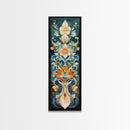 Canvas Print Moroccan Wall Art Botanical Prints Chinoiserie Wall Art Floral Rustic Decor Tall Narrow Wall Art Bedroom Art Christmas Gift
