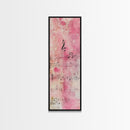 Musical Notes Abstract Canvas Print Pink Abstract Art Whimsical Art Rustic Decor Gift Idea Music Lovers Light Pink Wall Art