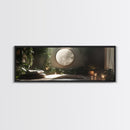 Zen Canvas Print Minimalist Indoor Jungle Art Peaceful Boho Decor Relaxing Yoga Art Bedroom Wall Art Nature Inspired