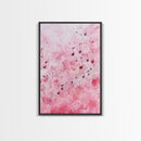 Pink Musical Notes Canvas Print, Whimsical Art, Music Lover Gift, Pink Wall Art for Dorm, Light Pink Wall Art, Artistic Decor, Living Room Art