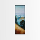 Landscape Art, Framed Canvas Print, coastal landscape art, panoramic art, extra wide art, rustic decor, living room art