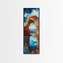 Red Rock Arch, Southwest Wall Art, Joshua Tree Art, Desert Landscape, Nature Painting, Extra Wide Art, Living Room Art