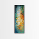 Water Reflections, Abstract Painting, Ocean Inspired Art, Blue and Green Wall Art, Nautical Decor, Minimalist Art, Canvas Print