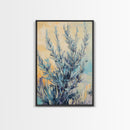 Sage Green Art, Botanical Wall Decor, Nature-Inspired Art, Minimalist Art, Living Room Wall Art, Framed Canvas Print, Rustic Decor