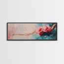 Romantic Floral Abstract Art, Soft Pastel Textured Painting, Feminine Boho Decor, Modern Bedroom Wall Art, Elegant Home Art