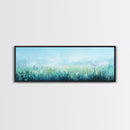 Dreamy Meadow Painting Framed Canvas Print - Soft Pastel Wildflower Art, Peaceful Nature Wall Decor, Bedroom BAesthetic, Gift Idea